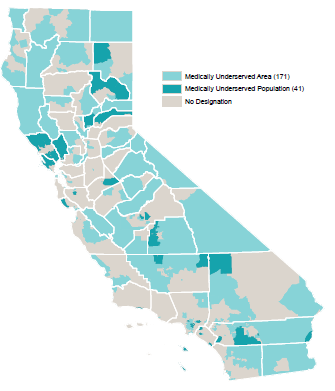 Medically underserved areas and populations