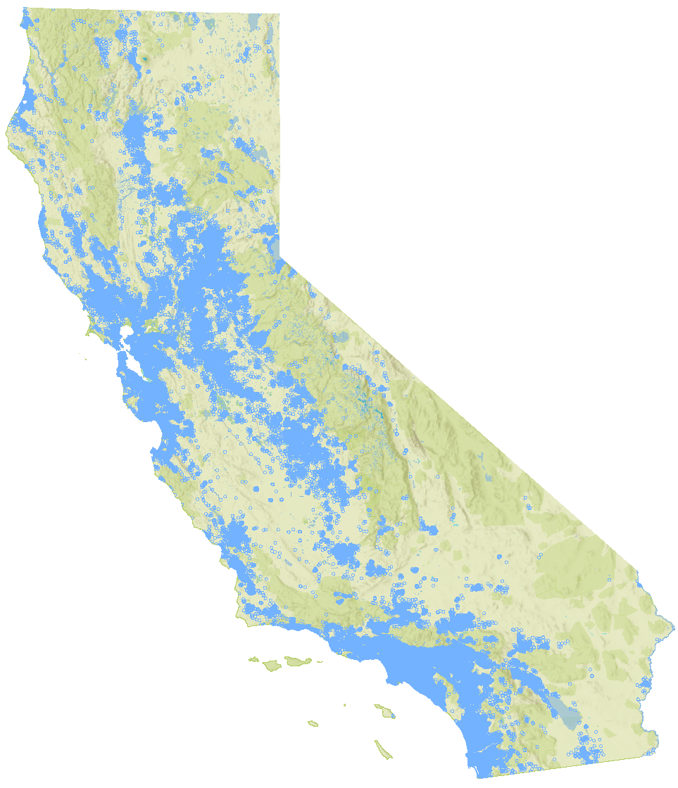 map showing UC alumni living in California, 2026